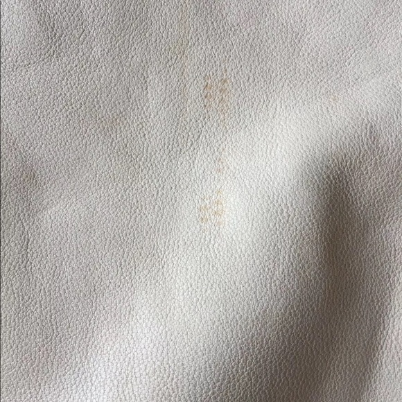 New True Religion Women Leather Shirt Western Long Sleeve Small Beige Distress - Picture 10 of 12